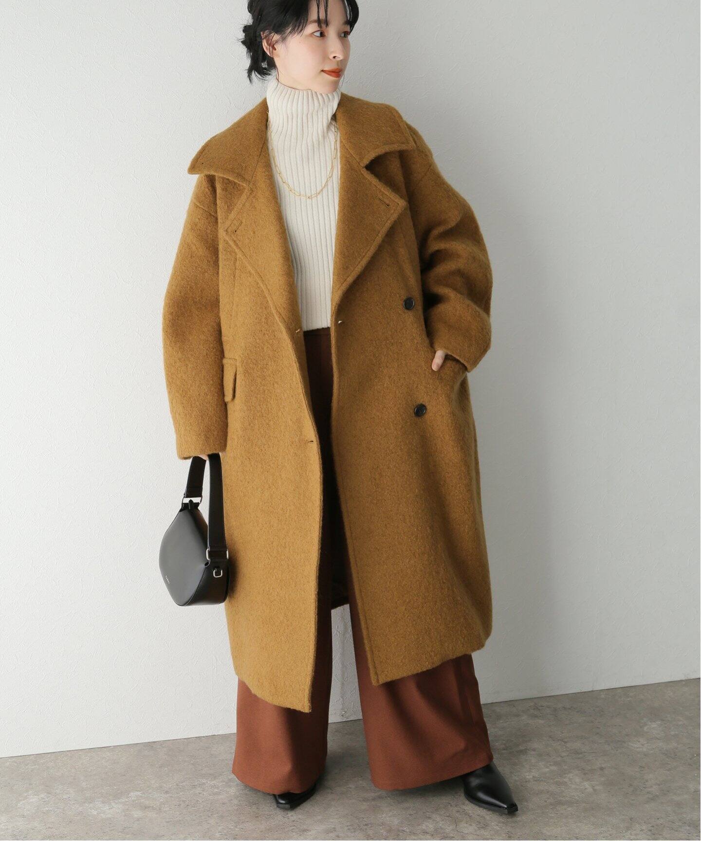 CLANE / クラネ】SHORT SHAGGY COCOON OVER COAT（チェスターコート 