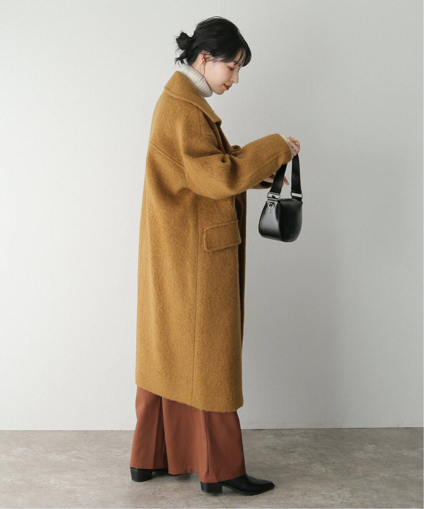 CLANE / クラネ】SHORT SHAGGY COCOON OVER COAT（チェスターコート  
