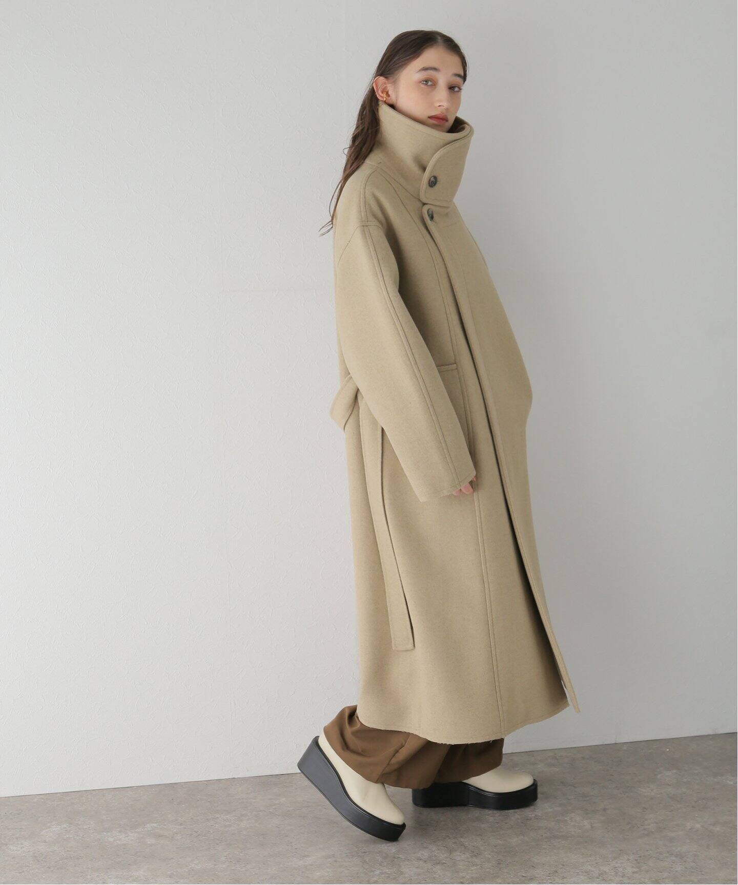 TODAYFUL / トゥデイフル】Standcollar Wool Coat（ステンカラーコート 