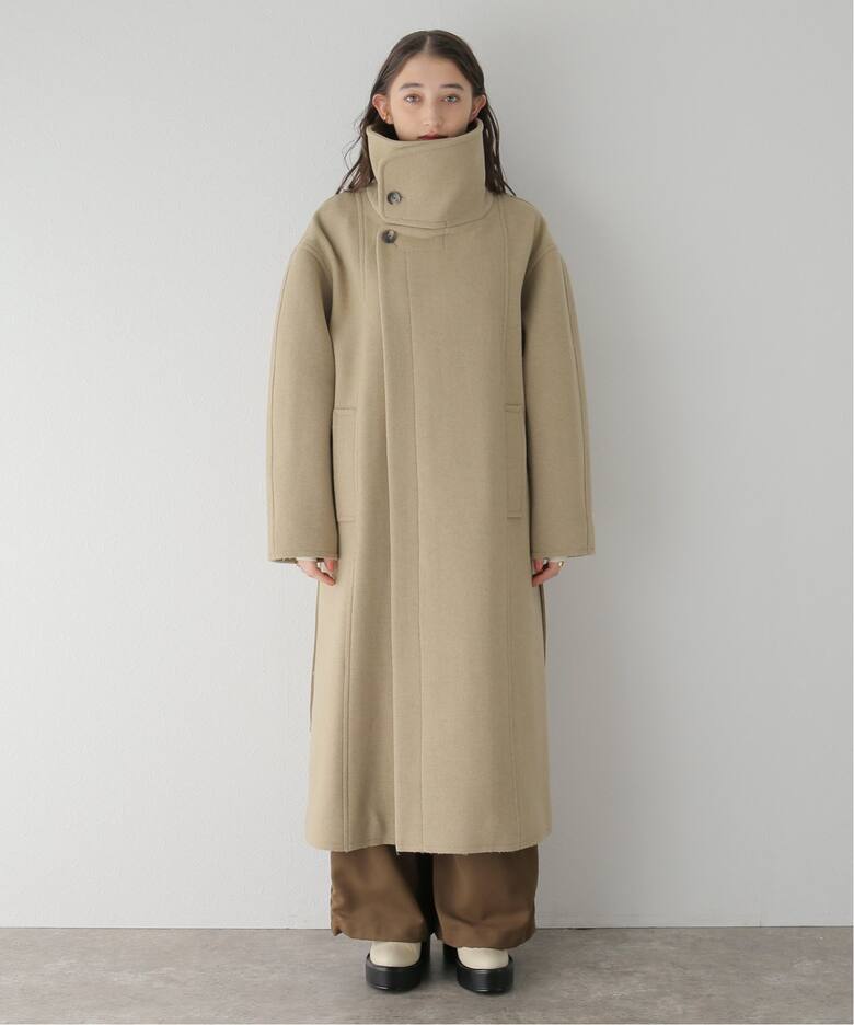 todayful Standcollar Wool Coat いただい olive 36