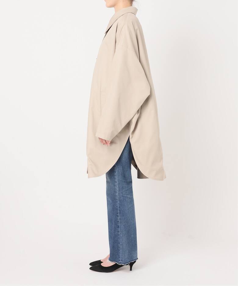 リバーシブルポンチョトレンチコート（トレンチコート）｜Spick and 