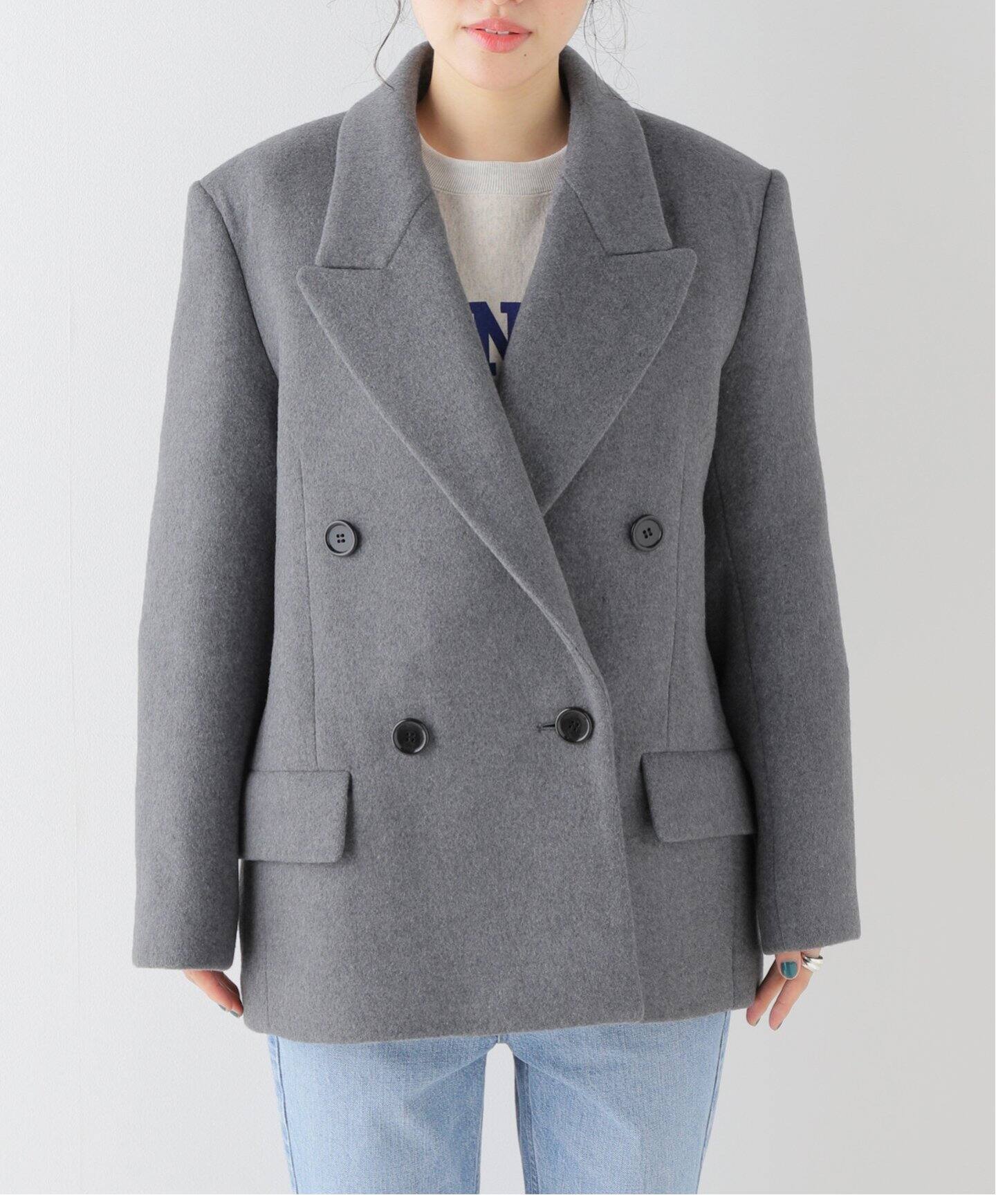 メルトンダブルブレストコート（その他ブルゾン／アウター）｜Spick  