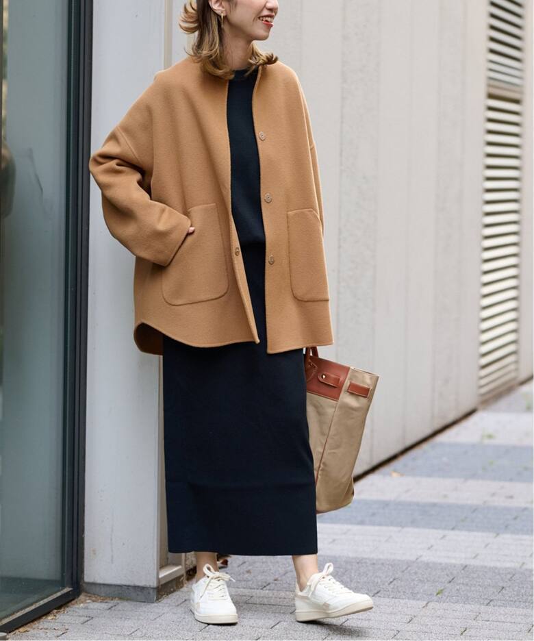 ≪追加≫ハミルトンリバークルーネックコート2（ノーカラーコート 