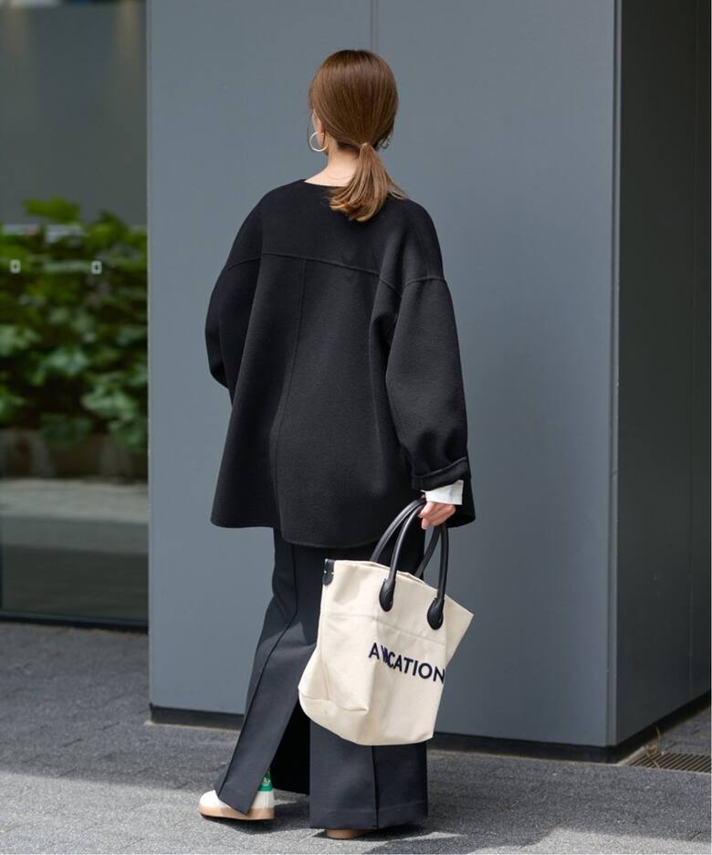 ≪WEB限定追加≫ハミルトンリバークルーネックコート3（ノーカラー  