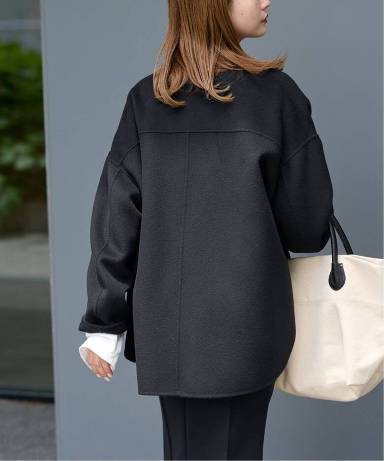 ≪WEB限定追加≫ハミルトンリバークルーネックコート3（ノーカラー  