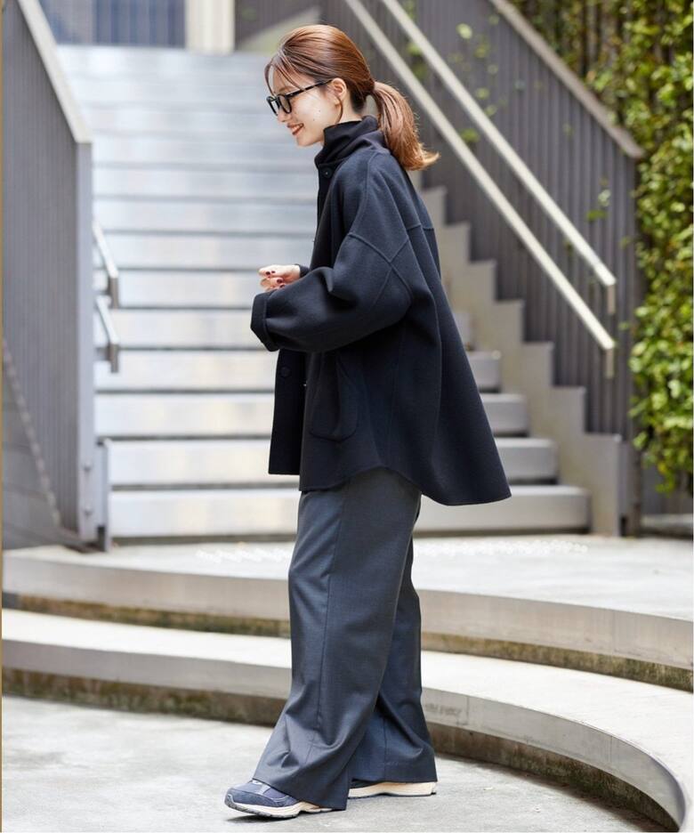 ≪WEB限定追加≫ハミルトンリバークルーネックコート3（ノーカラー  