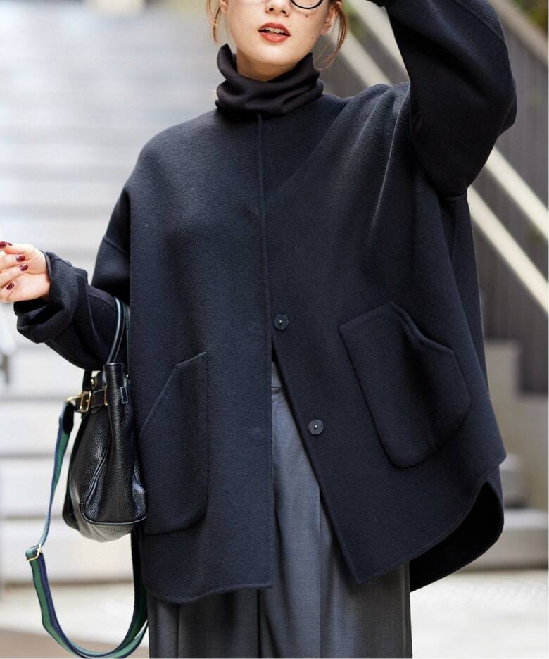 ≪WEB限定追加≫ハミルトンリバークルーネックコート3（ノーカラー  
