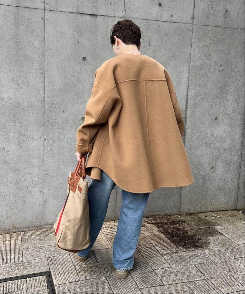 ≪WEB限定追加≫ハミルトンリバークルーネックコート3（ノーカラー  