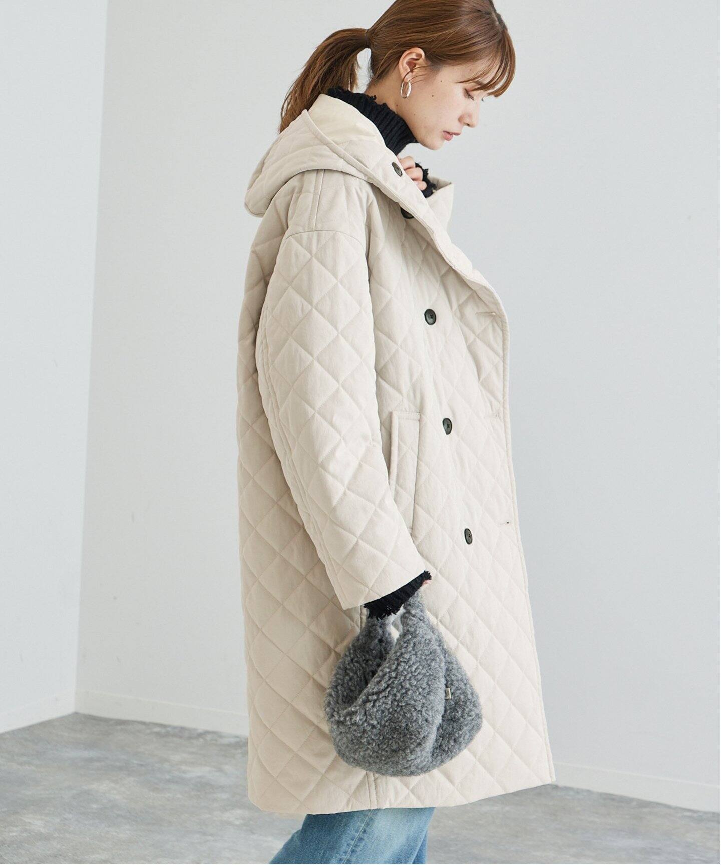 フレームワーク　キルティング フーディロングコート　超美品　定価50600円 FRAMeWORK - FRAMeWORK キルティングフーディコートの通販 by bonheur