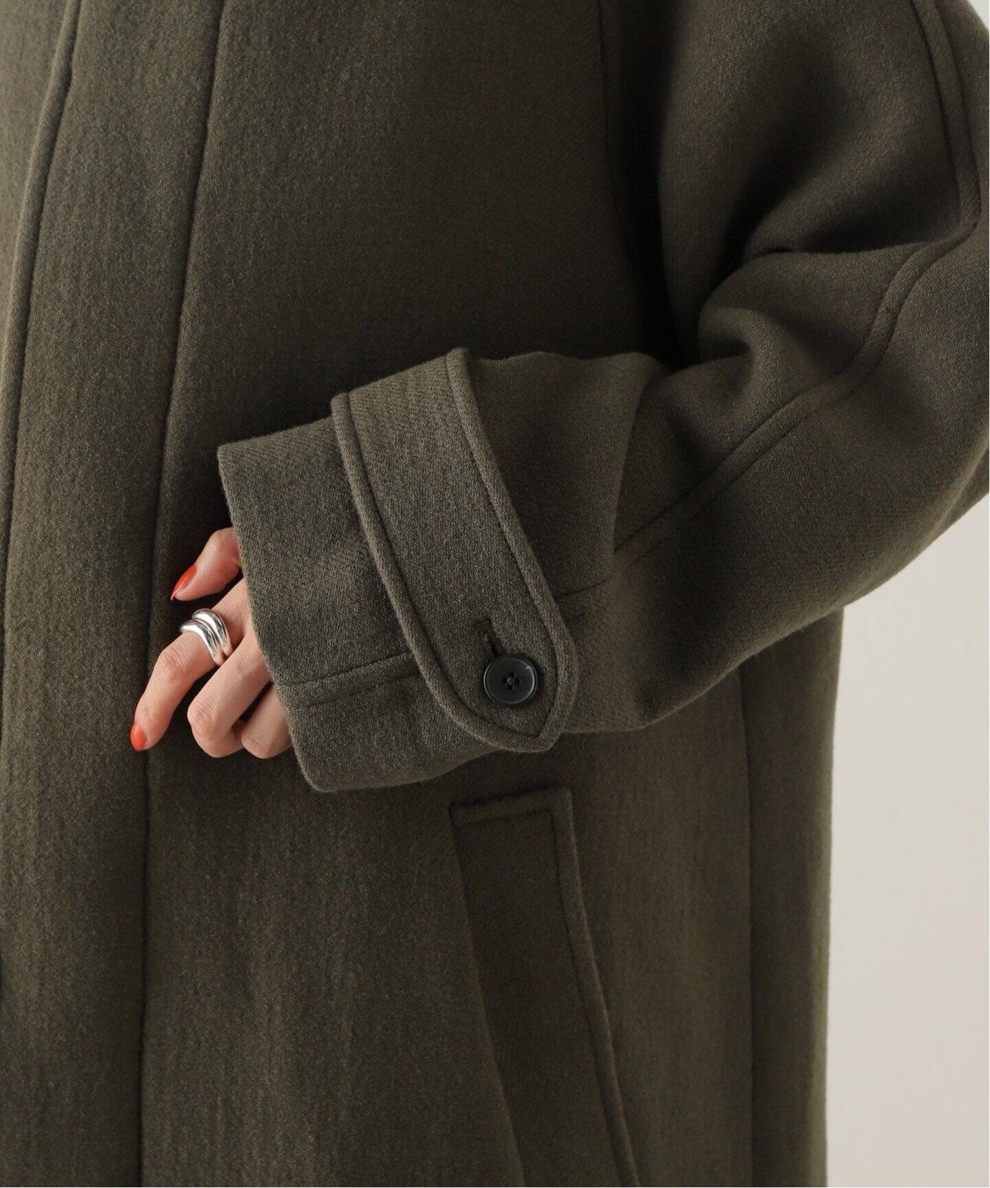 FRAMeWORK 【OFF THE CUFF/オフザカフ】 OFF THE CUFF/オフザカフ】BLUE/F BALCOLLAR COAT（ステンカラー