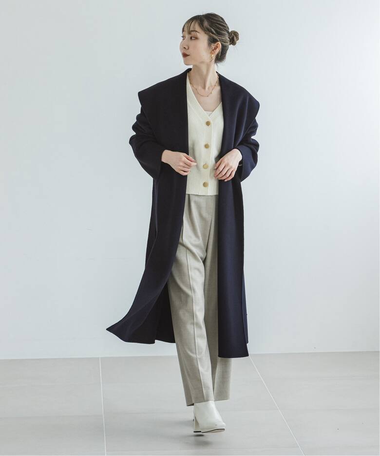 Super160s リバーワイドカラーコート（その他ブルゾン／アウター  