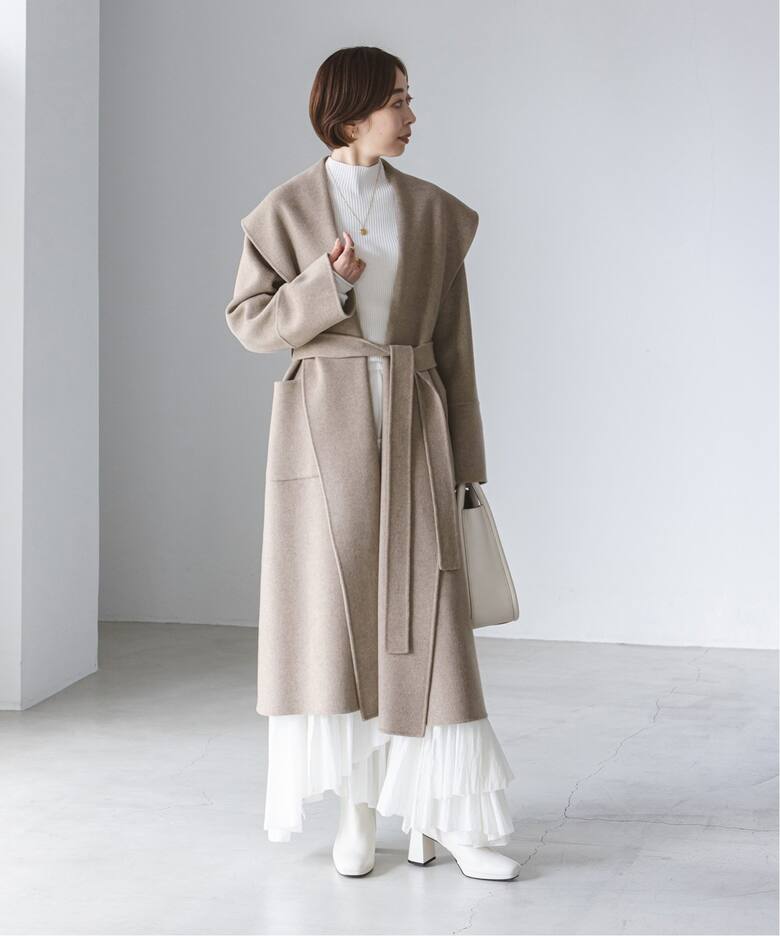 Super160s リバーワイドカラーコート（その他ブルゾン／アウター  