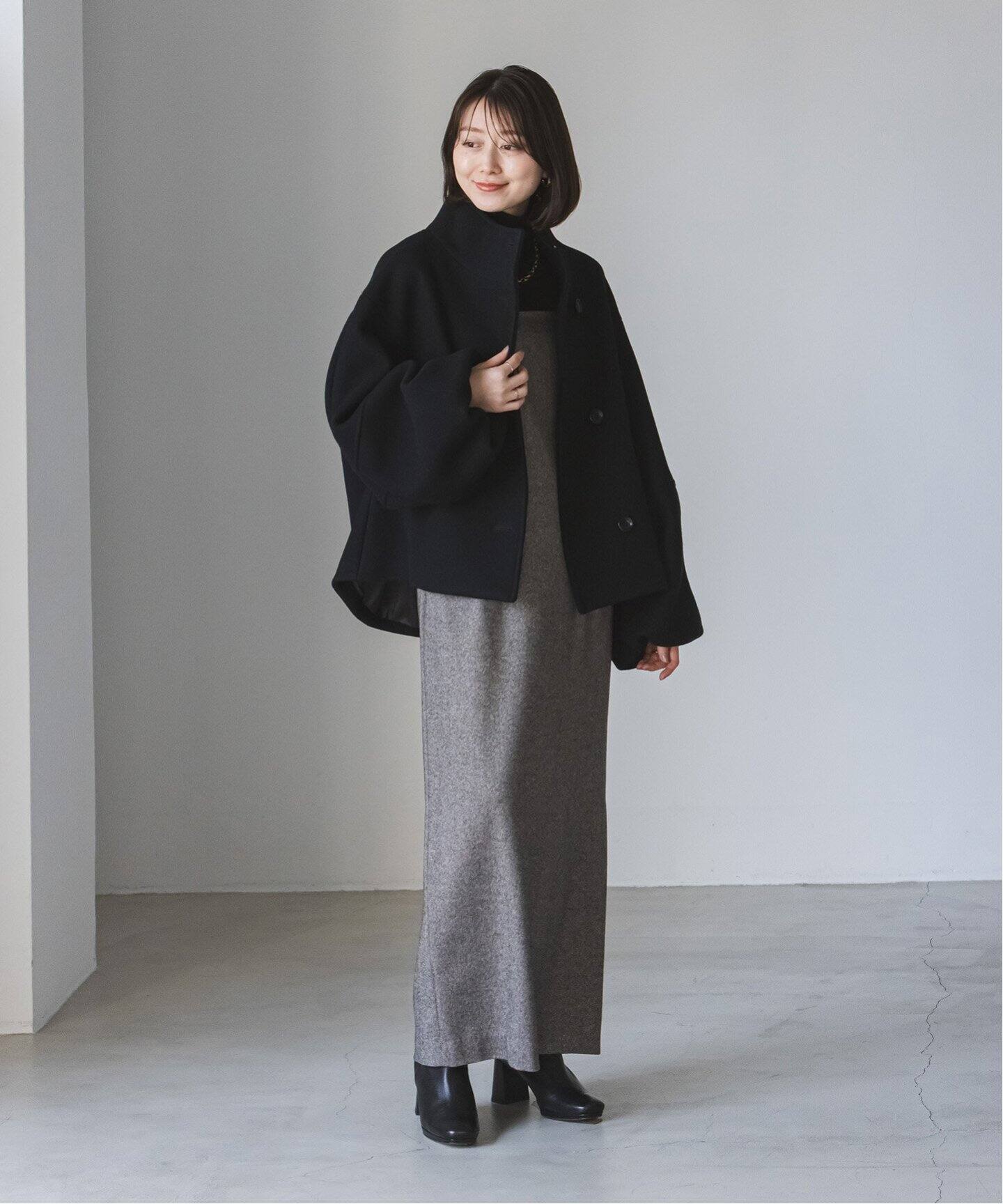 追加》メルトンパフスリーブショートコート（その他ブルゾン／アウター  