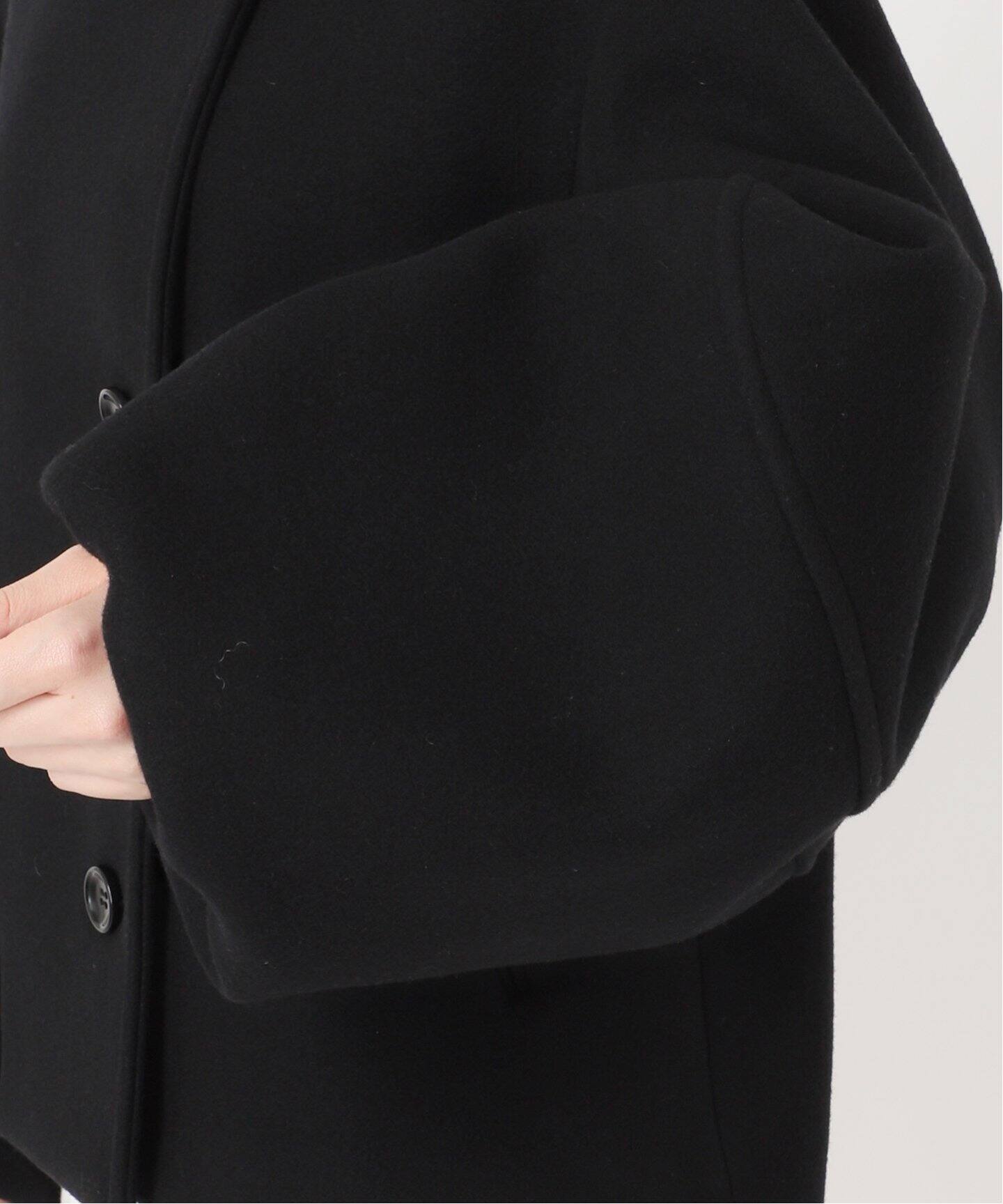 追加》メルトンパフスリーブショートコート（その他ブルゾン／アウター  