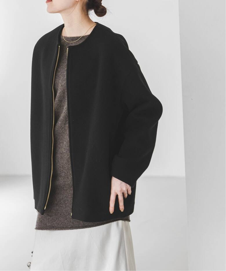 追加》MTRカラーレスジップショートコート（ノーカラーコート）｜NOBLE  
