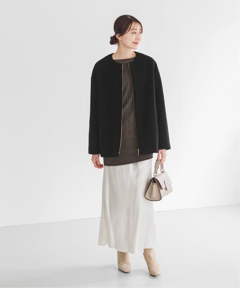 追加》MTRカラーレスジップショートコート（ノーカラーコート）｜NOBLE  