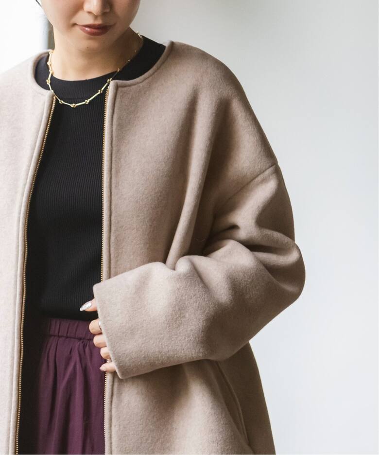 追加》MTRカラーレスジップショートコート（ノーカラーコート）｜NOBLE  