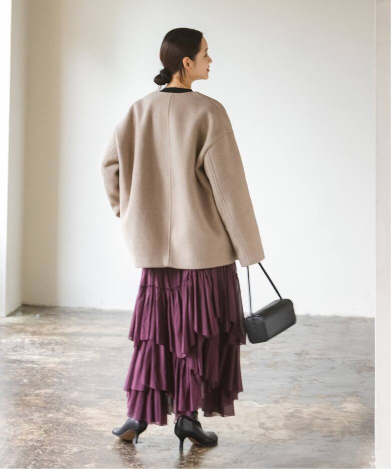 追加》MTRカラーレスジップショートコート（ノーカラーコート）｜NOBLE  