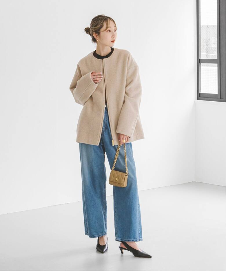 追加》MTRカラーレスジップショートコート（ノーカラーコート）｜NOBLE  