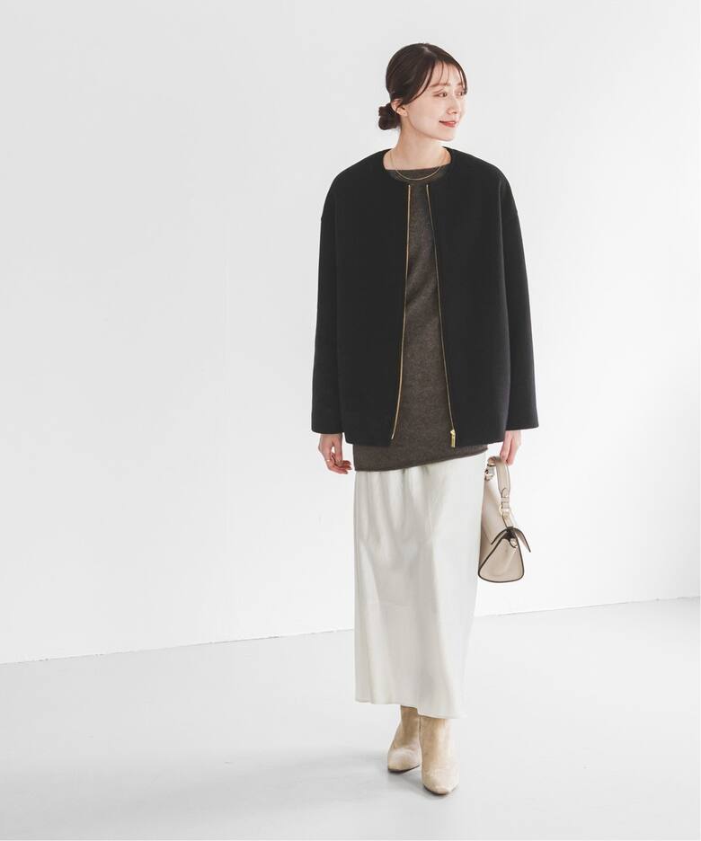 追加》MTRカラーレスジップショートコート（ノーカラーコート）｜NOBLE  