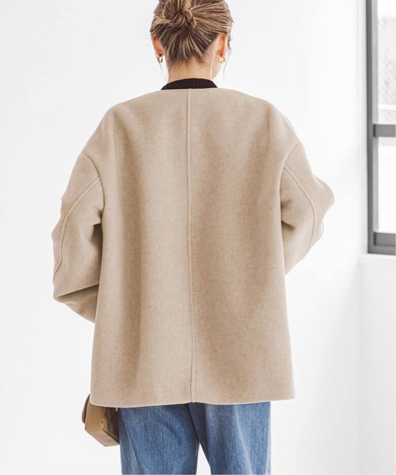 追加》MTRカラーレスジップショートコート（ノーカラーコート）｜NOBLE  