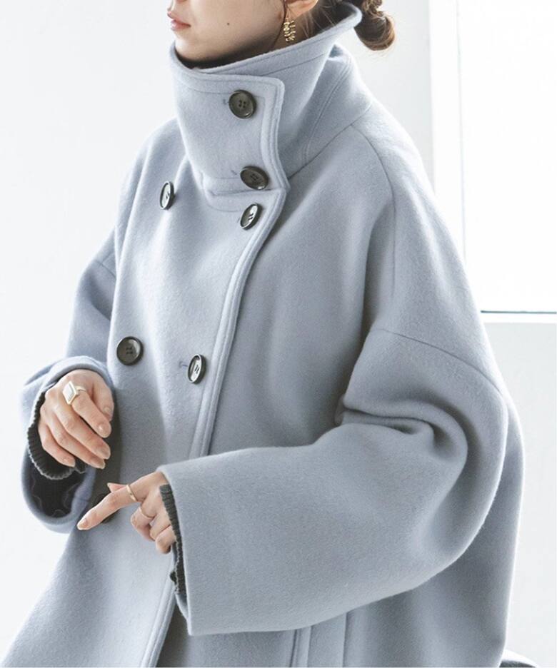 追加》スタンドカラーオーバーコート（その他ブルゾン／アウター  