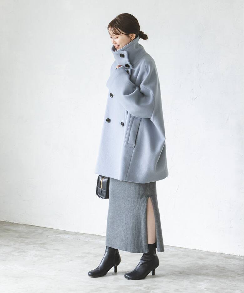 追加》スタンドカラーオーバーコート（その他ブルゾン／アウター  