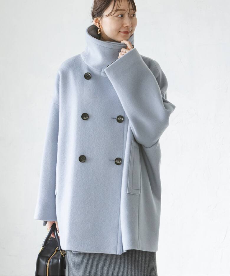 追加》スタンドカラーオーバーコート（その他ブルゾン／アウター  