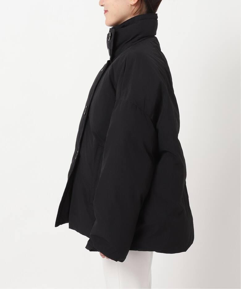 パッファースタンドカラーオーバーコート（中綿・キルティング 
