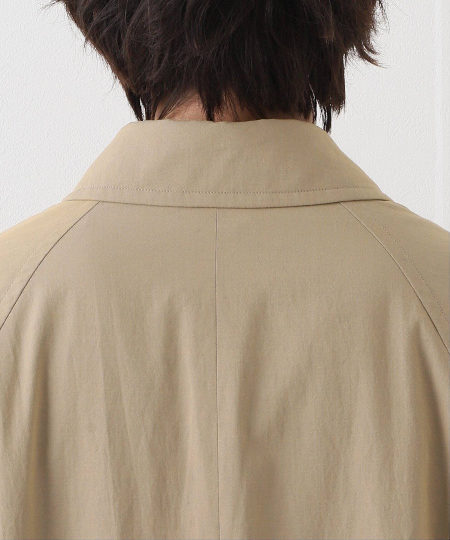 LA BOUCLE / ラブ―クル】バルカラー シャンブレー ツイルコート 