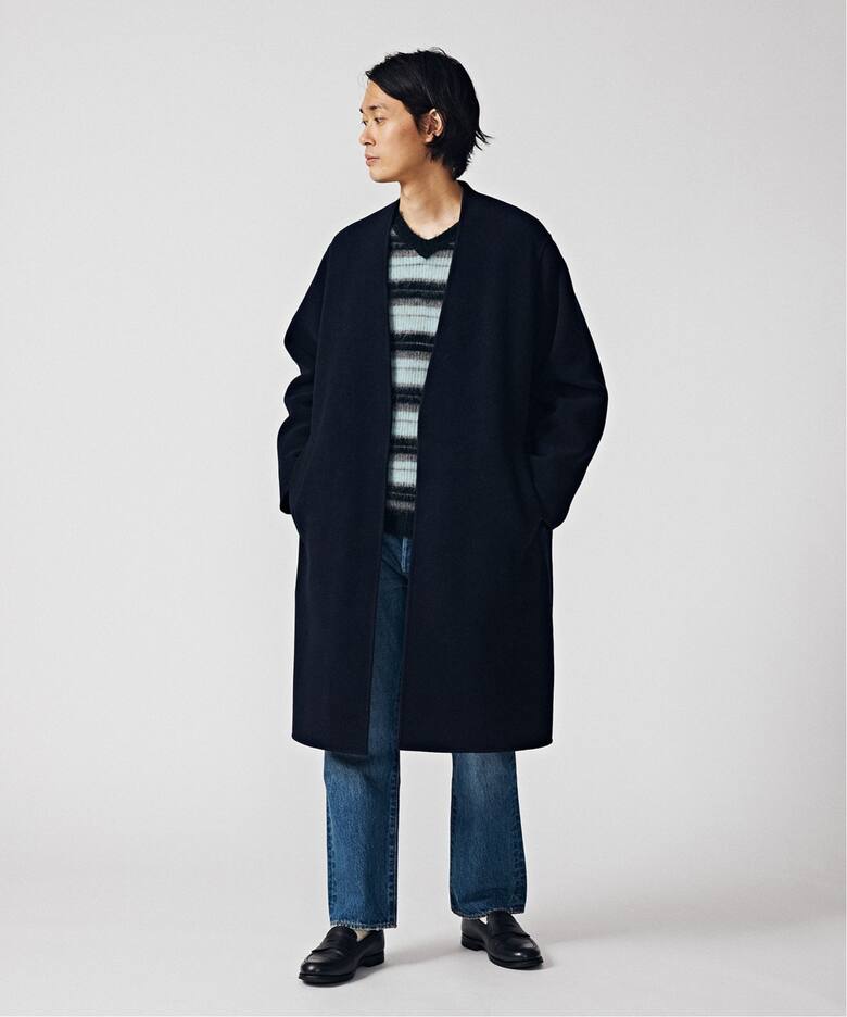 ブランケットリバー ノーカラーガウンコート（その他ブルゾン  