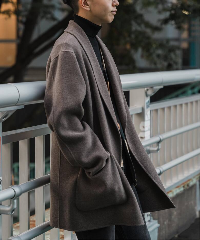 ブランケットリバー ショールカラーハーフコート（その他ブルゾン 