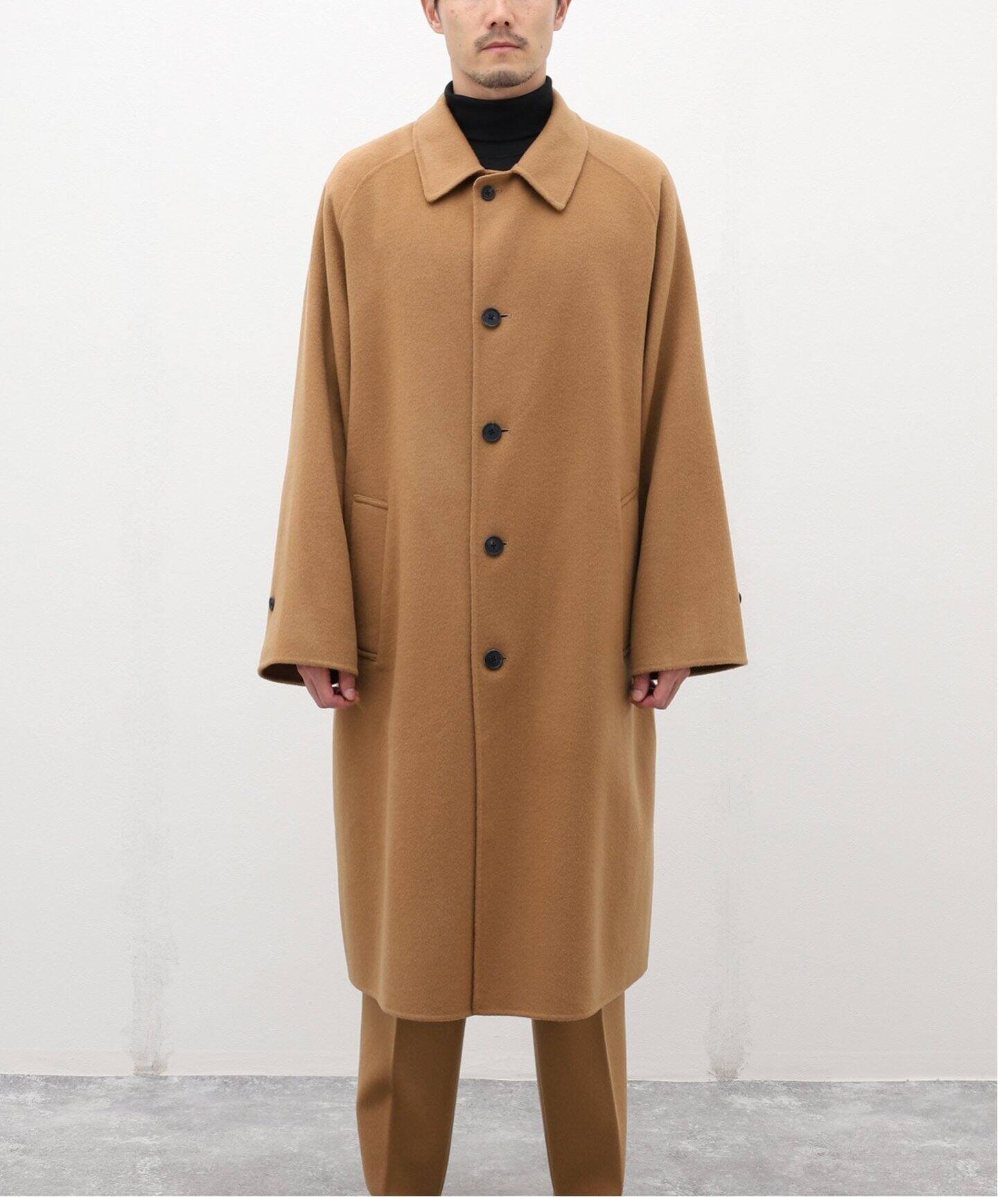 LA BOUCLE / ラブ―クル】ウールカシミヤ リバーコート（ステン 