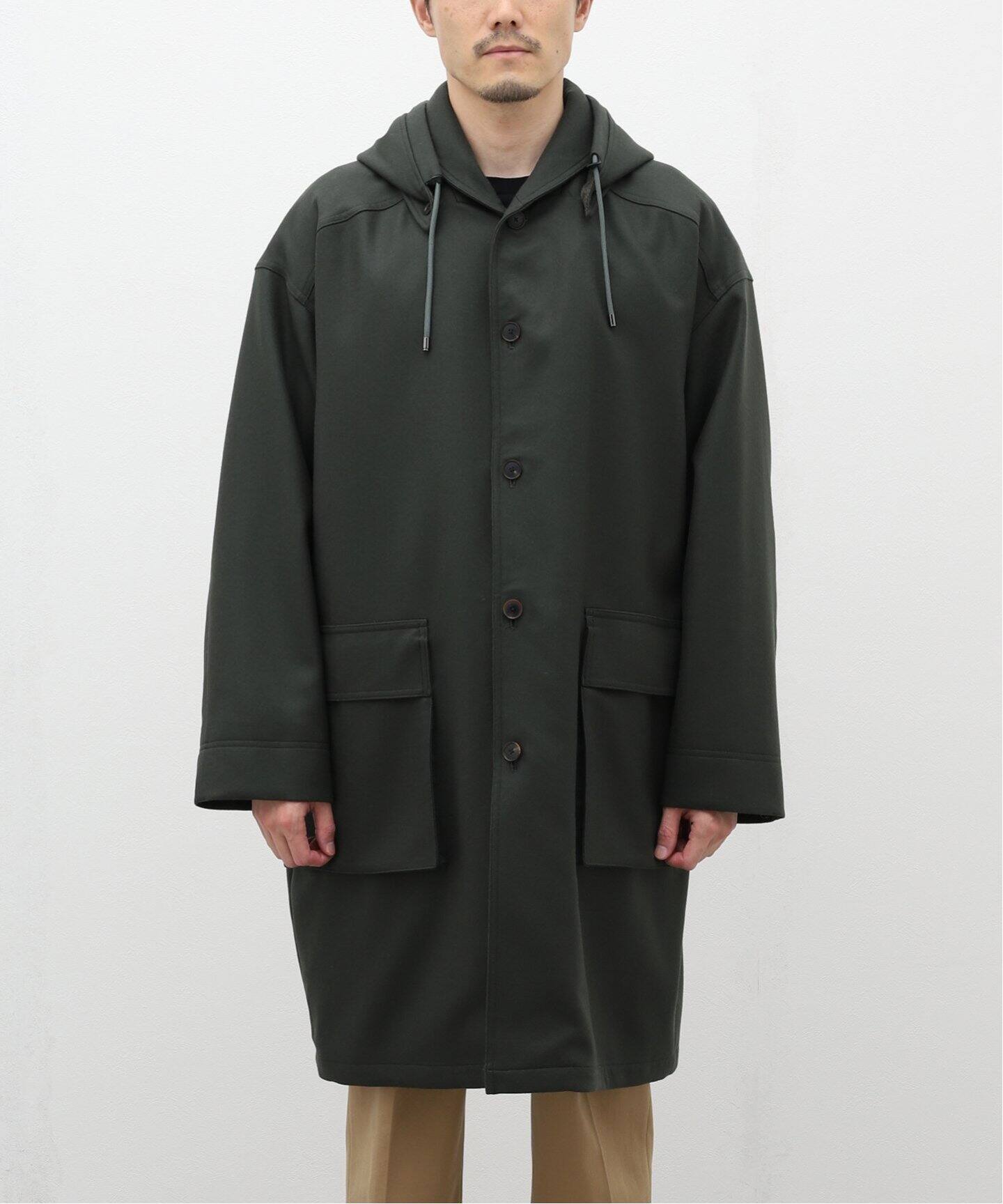 AURALEE / オーラリー】LIGHT MELTON HOODED LINER COAT（フードコート 