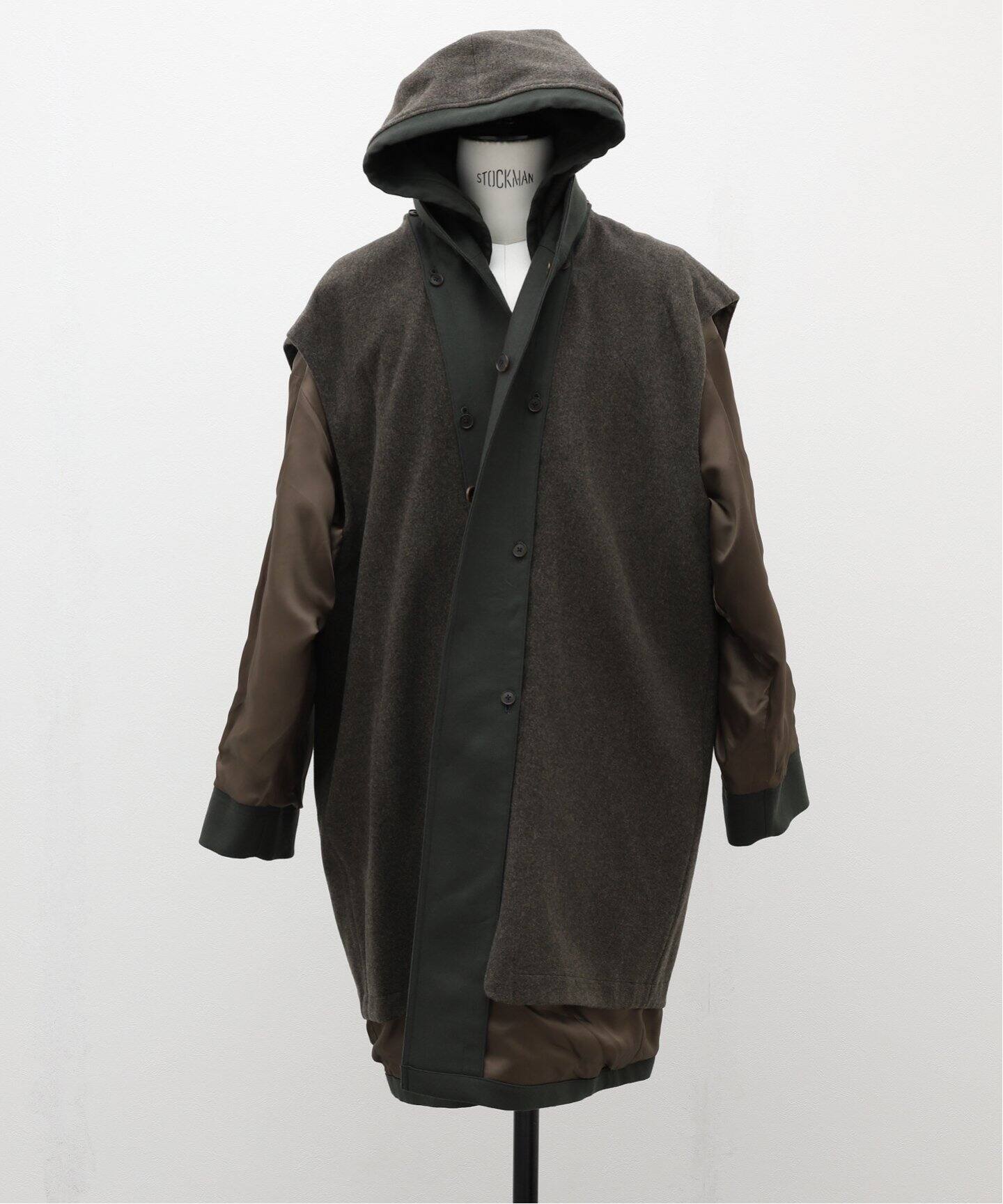 AURALEE / オーラリー】LIGHT MELTON HOODED LINER COAT（フードコート 