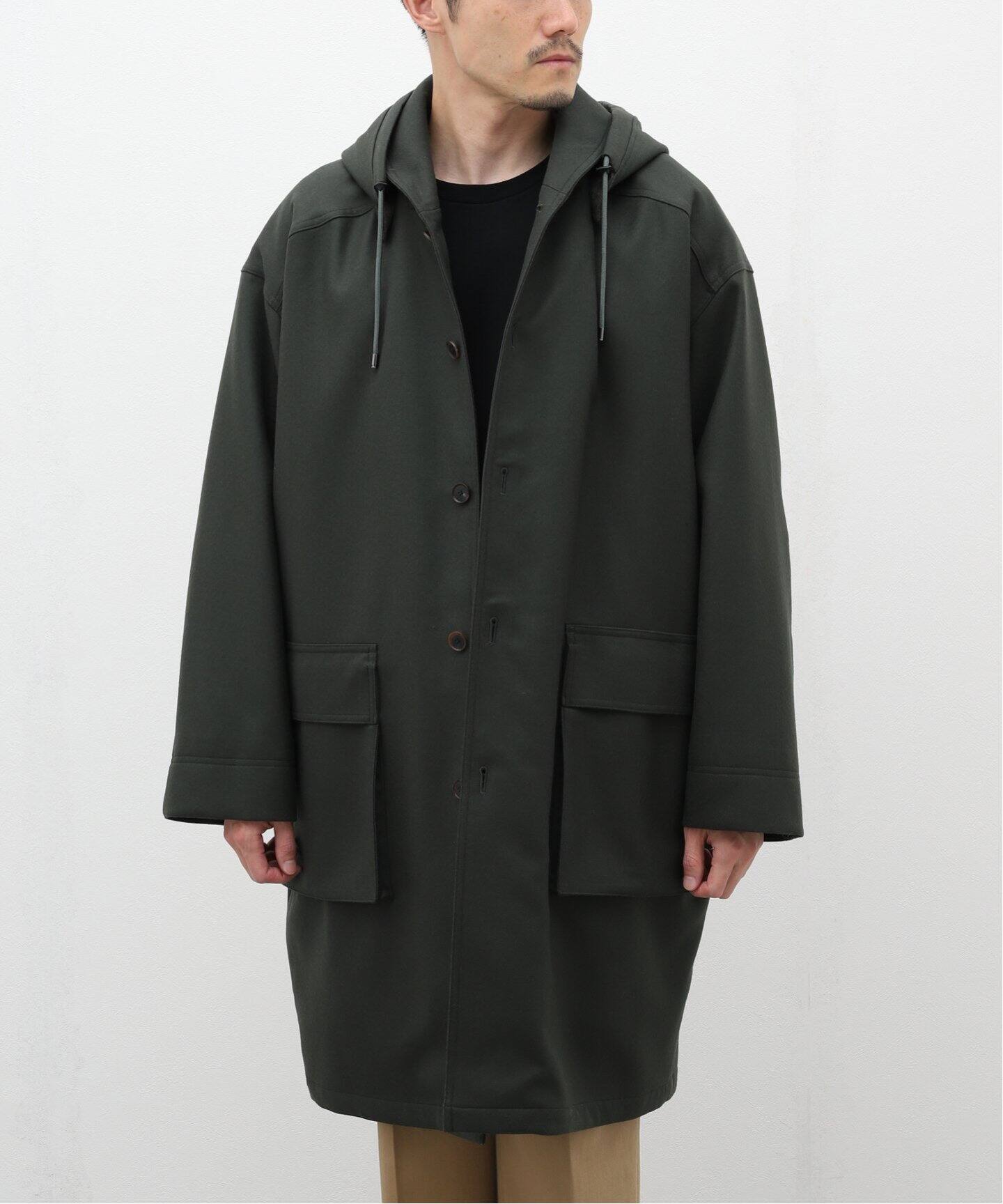 AURALEE / オーラリー】LIGHT MELTON HOODED LINER COAT（フードコート 