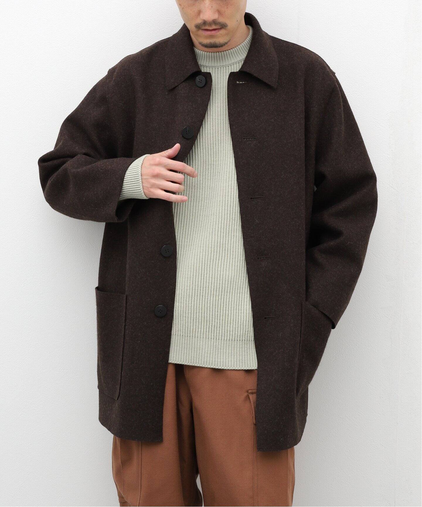 Cale / カル】別注 スーパーカムバックラムフェルト コート（ステン 