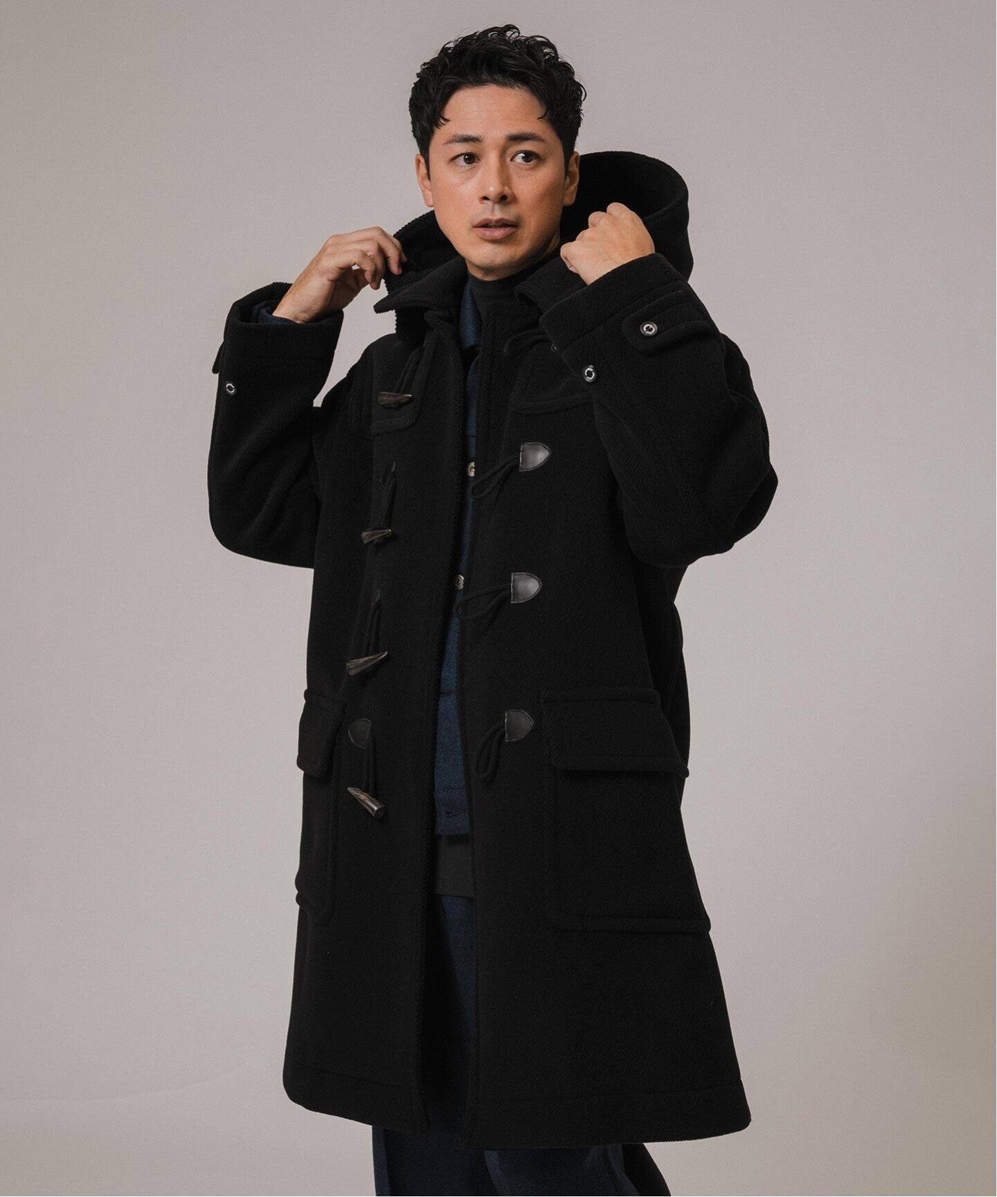 INVERTERE インバーティア ダッフルコート 38 不幸 M ネイビー