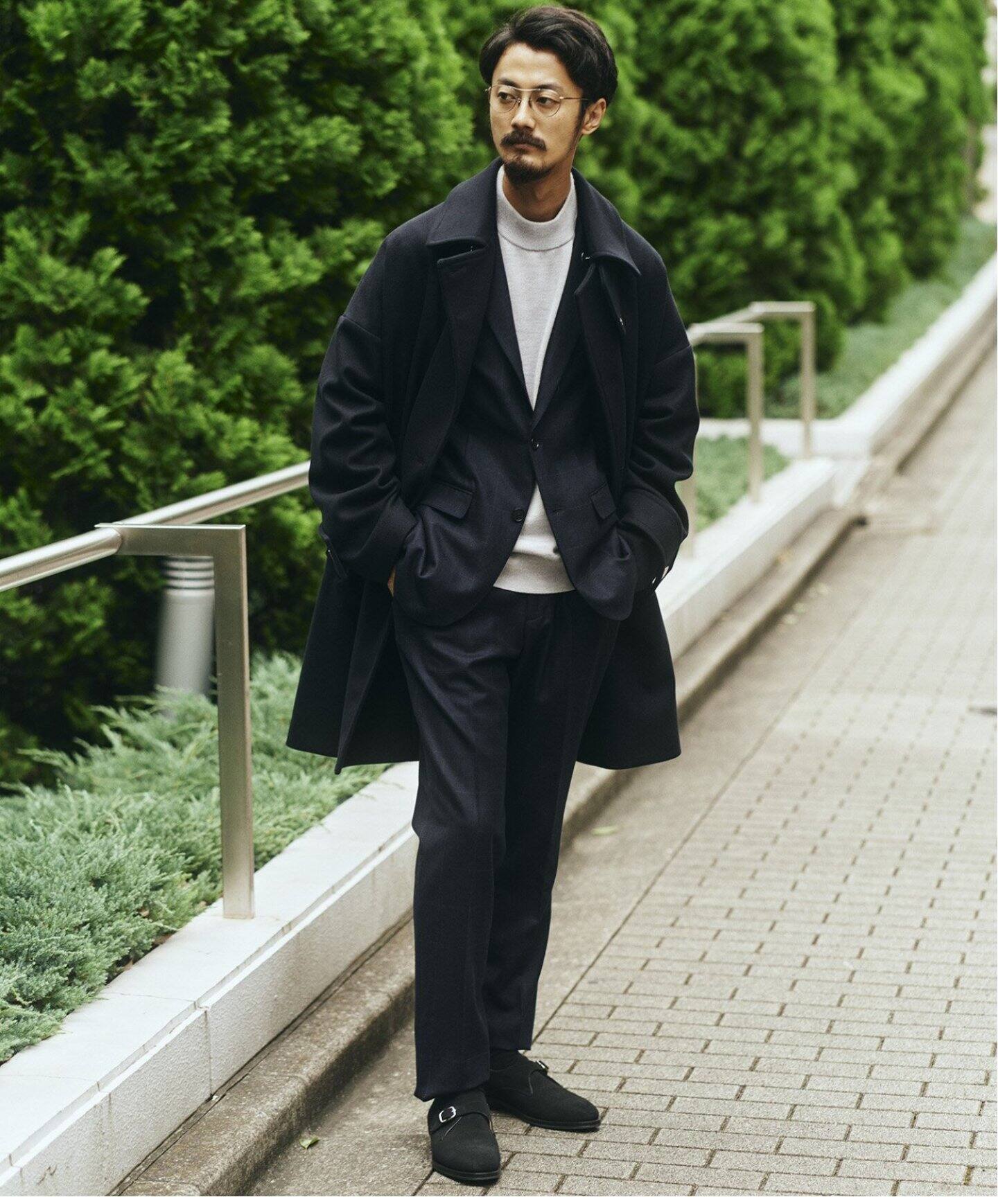 ほぼ未使用✨ マッキントッシュ ピーコート ウール ネイビー 36 メンズ  