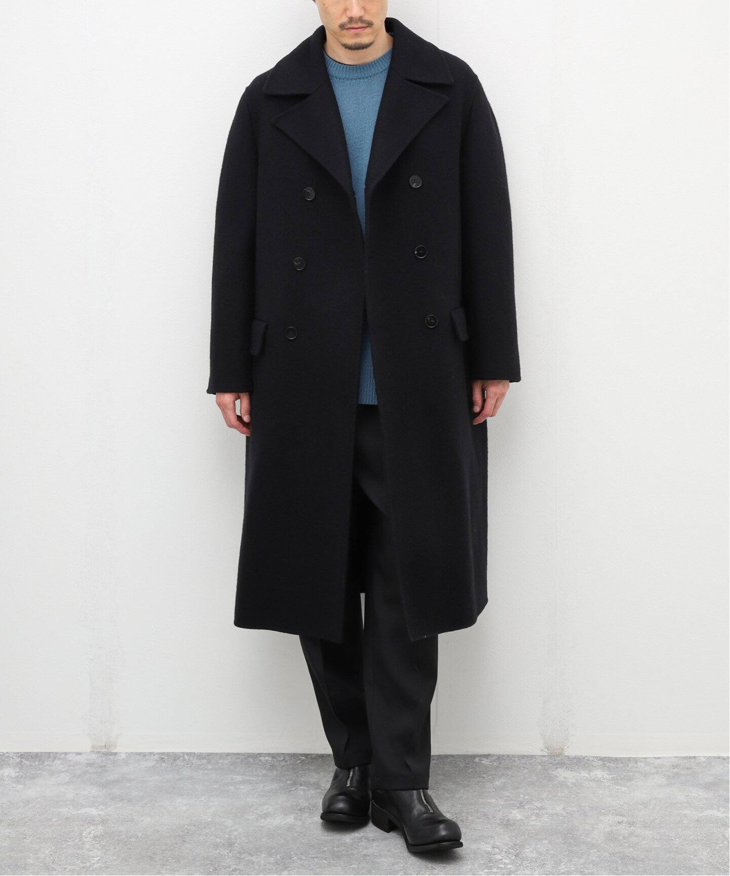 JIL SANDER / ジル サンダー】ダブルブレスト バージンウールコート 