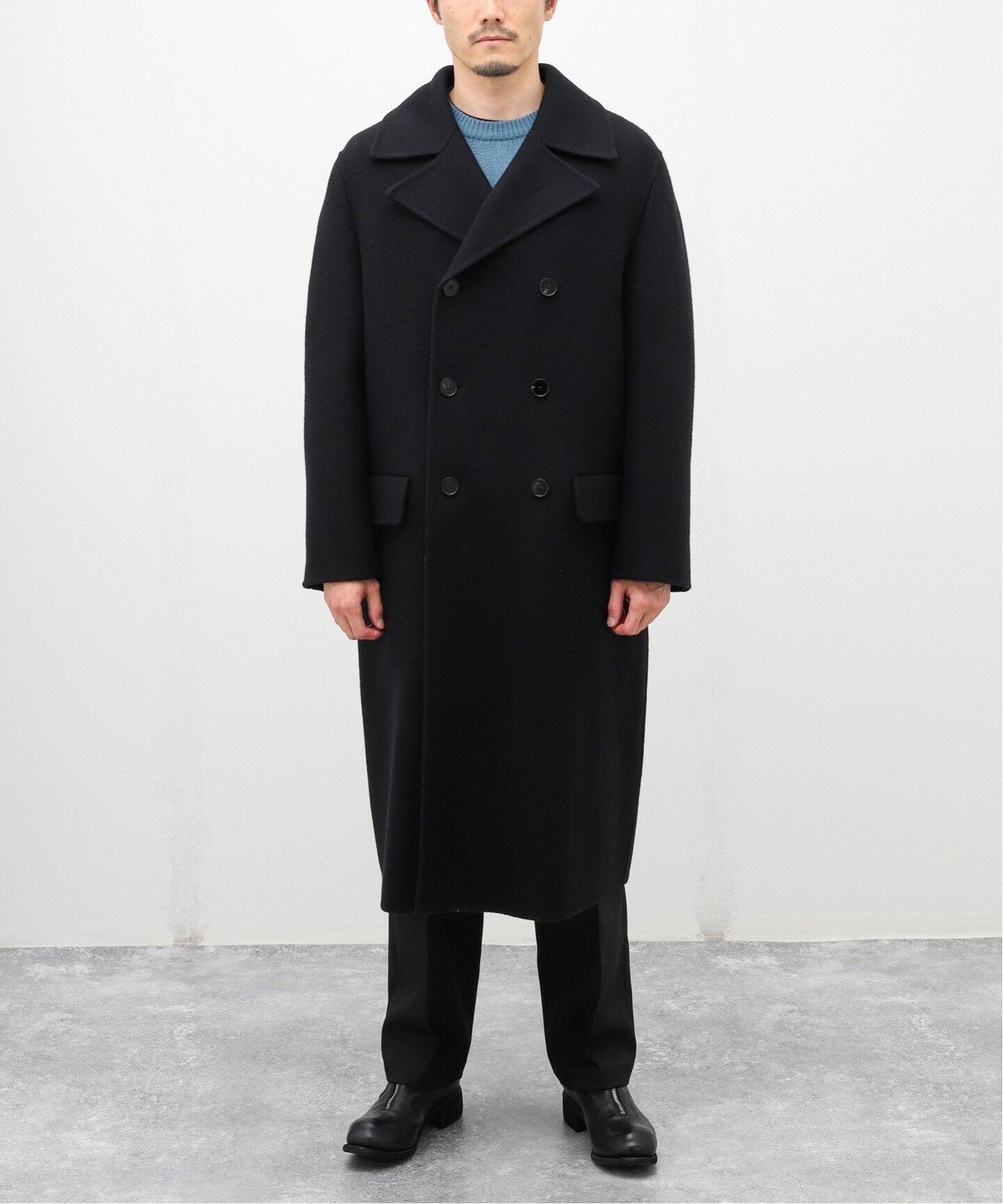 JIL SANDER / ジル サンダー】ダブルブレスト バージンウールコート  