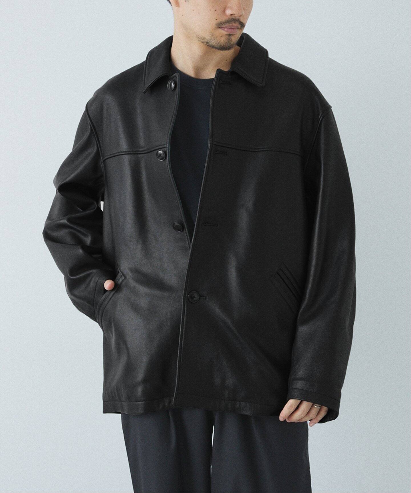 SHEEP LEATHER JACKET / シープレザー カーコート（レザージャケット 