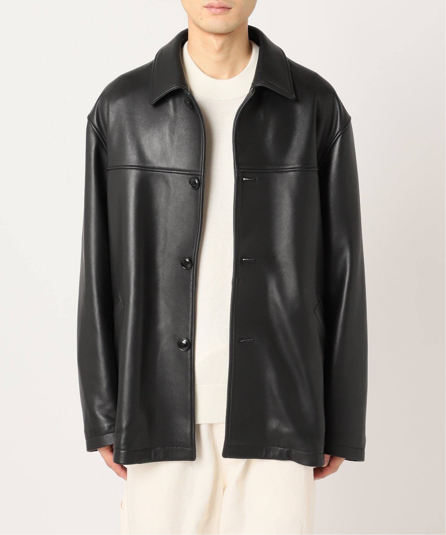SHEEP LEATHER JACKET / シープレザー カーコート（レザージャケット 