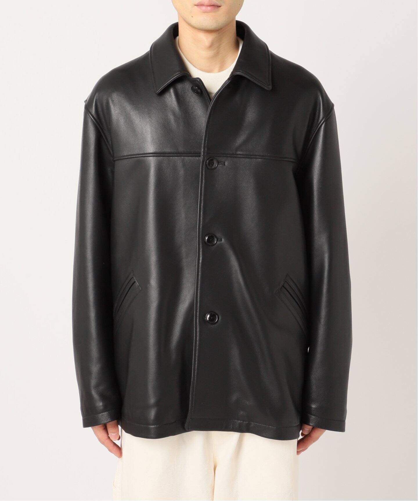 SHEEP LEATHER JACKET / シープレザー カーコート（レザージャケット 