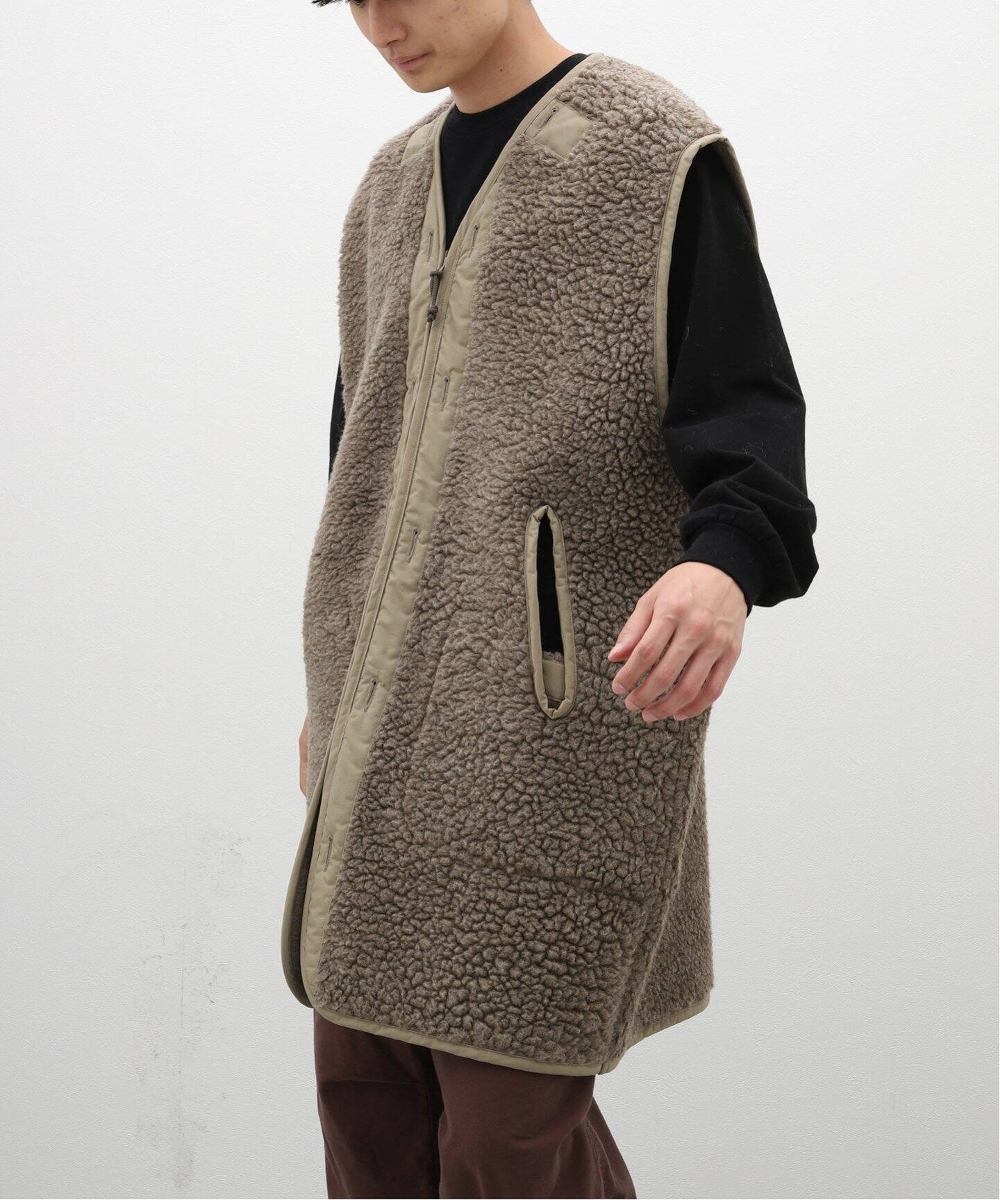 INNAT / インアット】 BOA FLEECE LINER VEST / ベスト（ボア  