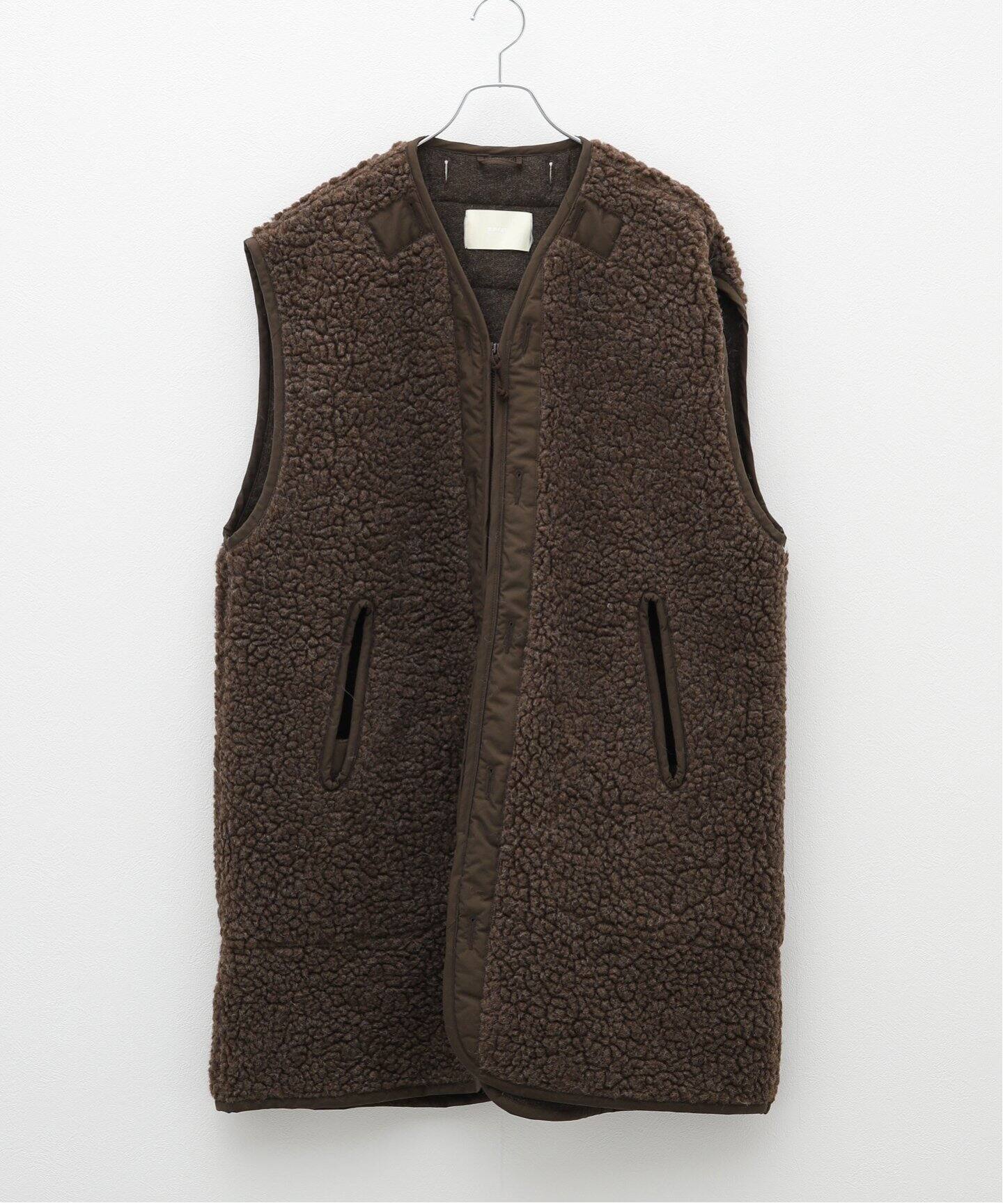 INNAT / インアット】 BOA FLEECE LINER VEST / ベスト（ボア  