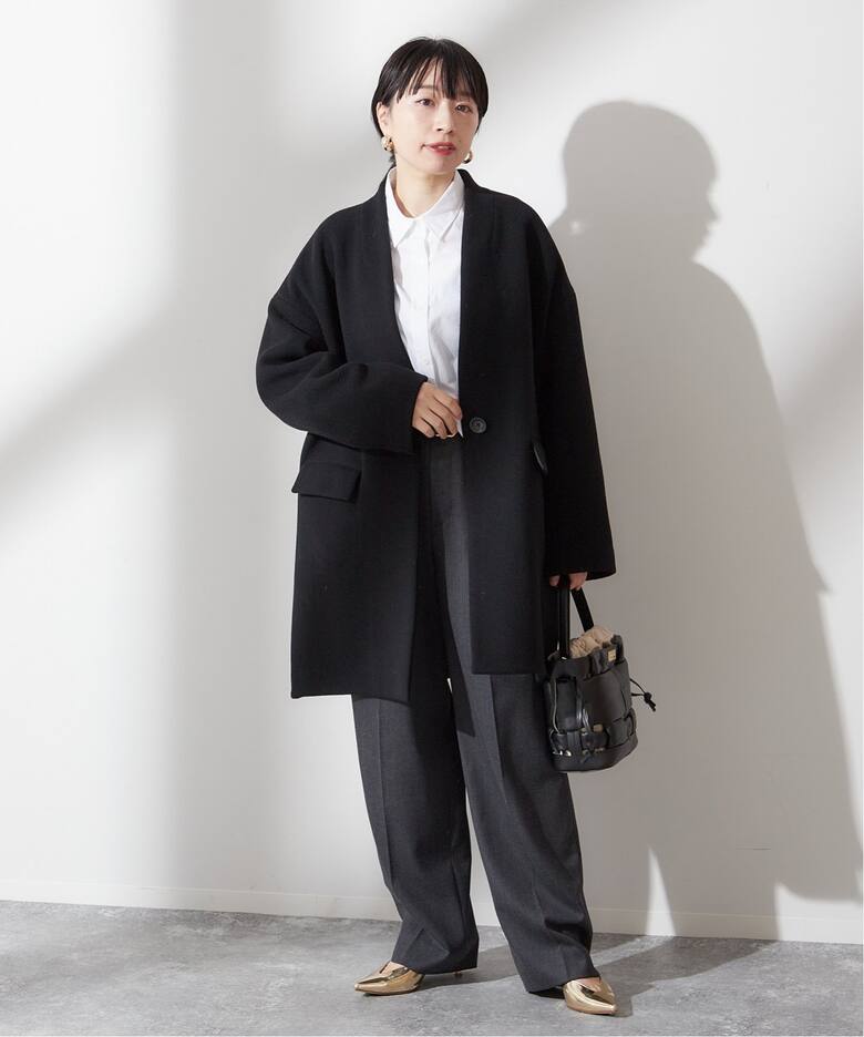 SUPER140S/GIOLICA コクーンコート（その他ブルゾン／アウター  