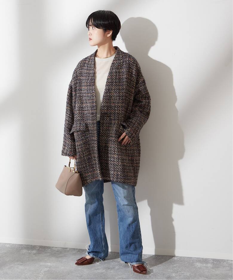 SUPER140S/GIOLICA コクーンコート（その他ブルゾン／アウター  