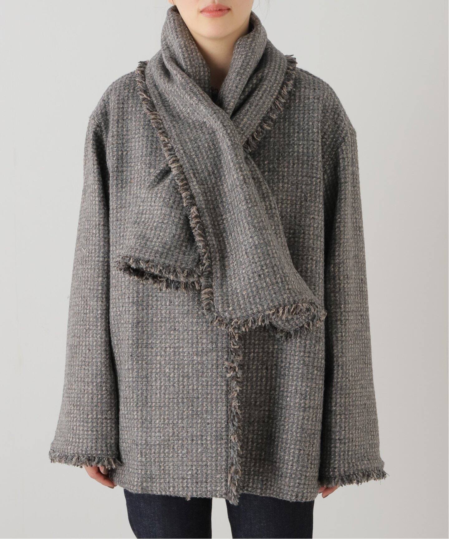 AWツイードフリンジコート（その他ブルゾン／アウター）｜JOURNAL  