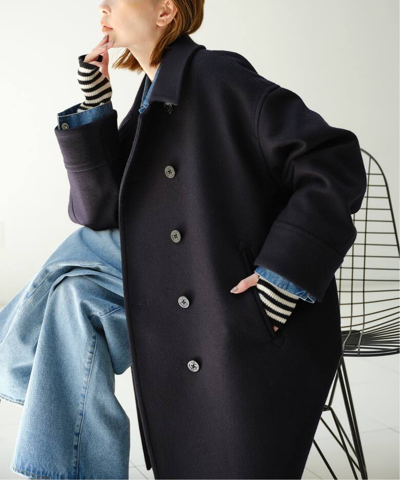 尾州メルトンロング Pコート（ピーコート）｜JOURNAL STANDARD  